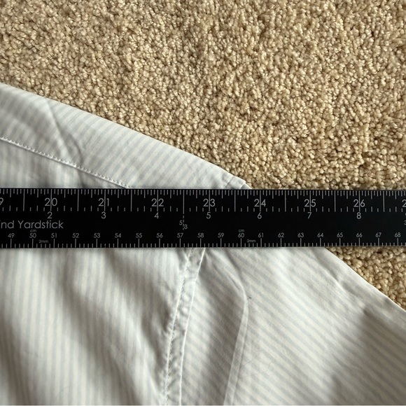 Taylor Swift 3XL Blue Stripe Button Down Shirt Birds Graphic Back - Picture 9 of 11